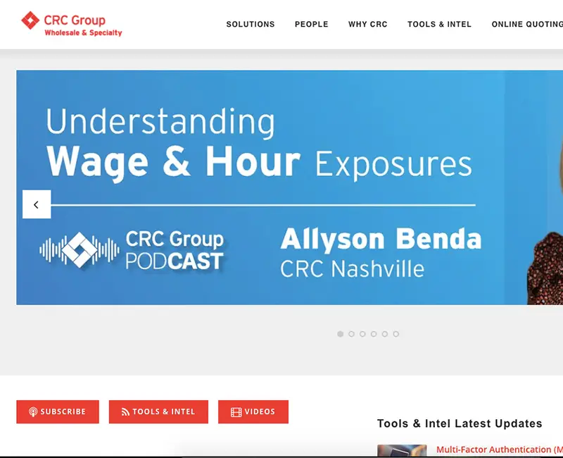 CRC Group website