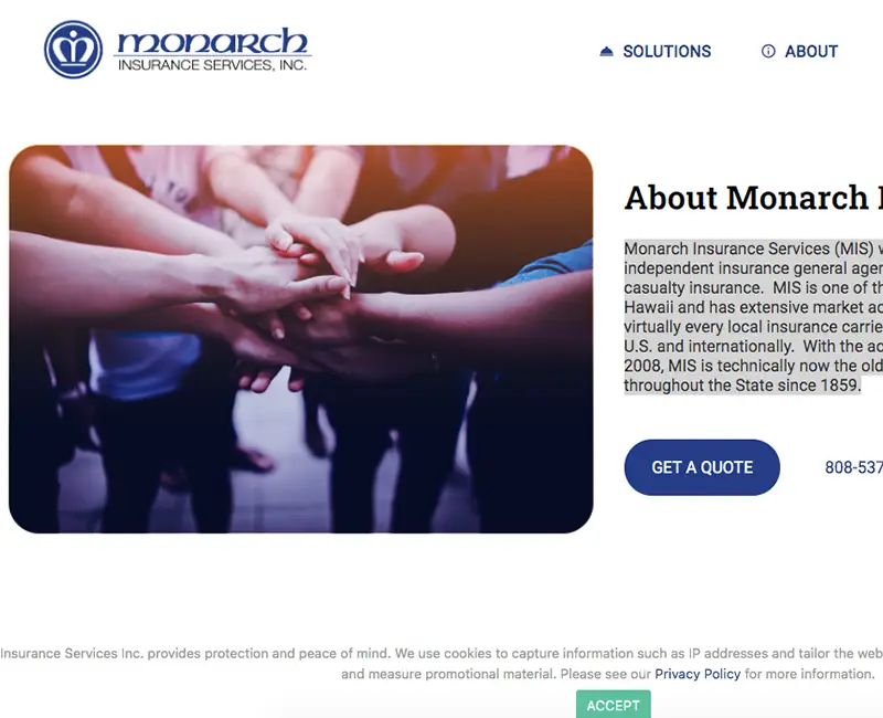 Monarch Insurance website